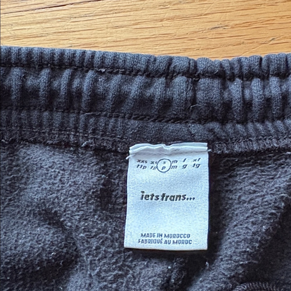 iets frans black sweatpants joggers - Picture 3 of 4